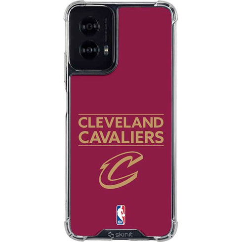 NBA Cleveland Cavaliers Standard - Maroon Moto G Power 5G (2024) Clear Case