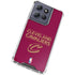 NBA Cleveland Cavaliers Standard - Maroon Moto G Power 5G (2025) Clear Case
