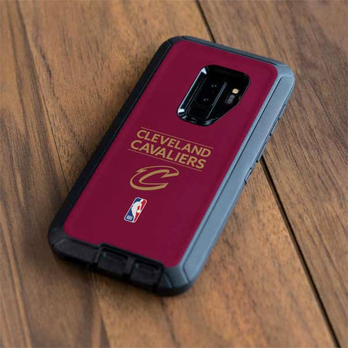 NBA Cleveland Cavaliers Standard - Maroon Otterbox Defender Galaxy Skin