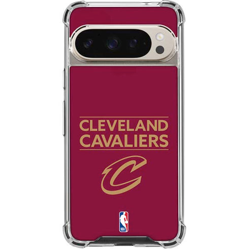 NBA Cleveland Cavaliers Standard - Maroon Pixel 9/9 Pro Clear Case