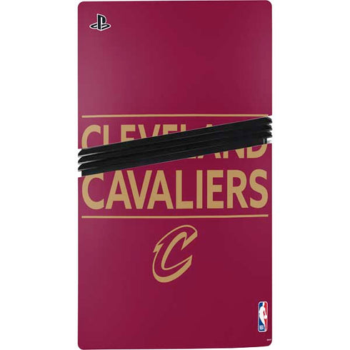 NBA Cleveland Cavaliers Standard - Maroon PS5 Pro Console Skin