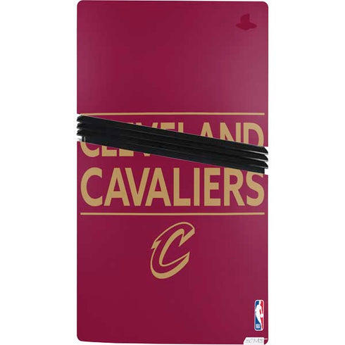 NBA Cleveland Cavaliers Standard - Maroon PS5 Pro Console Skin