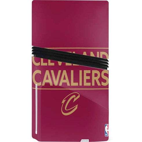 NBA Cleveland Cavaliers Standard - Maroon PS5 Pro Disk Console Skin