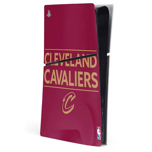 NBA Cleveland Cavaliers Standard - Maroon PS5 Slim Digital Edition Console Skin