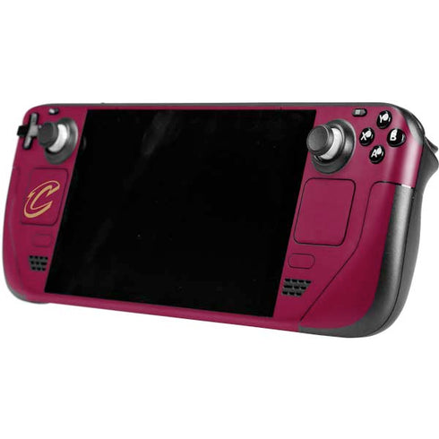 NBA Cleveland Cavaliers Standard - Maroon Steam Deck Handheld Gaming Computer OLED Skin