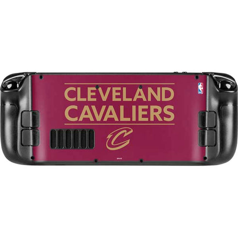NBA Cleveland Cavaliers Standard - Maroon Steam Deck Handheld Gaming Computer OLED Skin