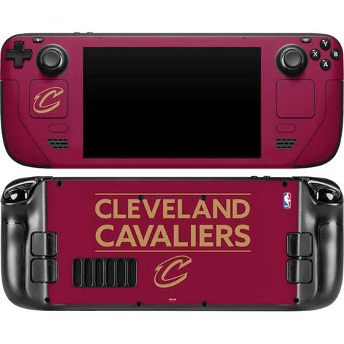 NBA Cleveland Cavaliers Standard - Maroon Steam Deck Handheld Gaming Computer Skin