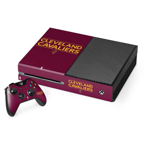 NBA Cleveland Cavaliers Standard - Maroon Xbox One Console and Controller Bundle Skin