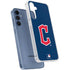 MLB Cleveland Guardians - Solid Distressed Galaxy A35 5G Clear Case