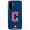 MLB Cleveland Guardians - Solid Distressed Galaxy A36 5G Clear Case