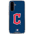 MLB Cleveland Guardians - Solid Distressed Galaxy A36 5G Clear Case