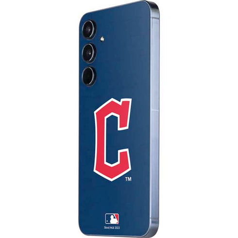 MLB Cleveland Guardians - Solid Distressed Galaxy A36 5G Skin