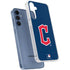 MLB Cleveland Guardians - Solid Distressed Galaxy A55 5G Clear Case