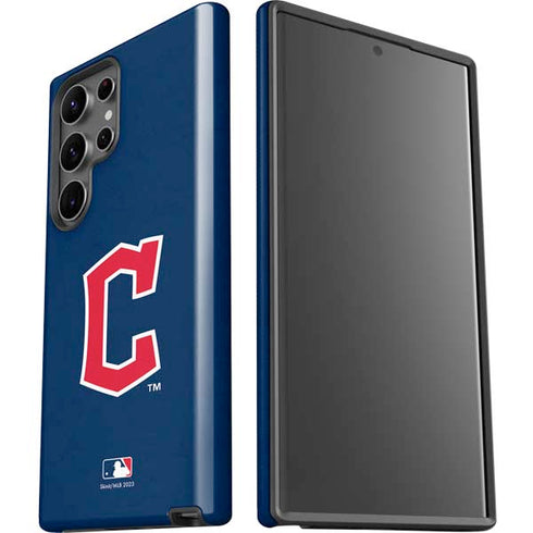 MLB Cleveland Guardians - Solid Distressed Galaxy S23 Ultra Pro Case