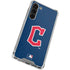 MLB Cleveland Guardians - Solid Distressed Galaxy S24 FE Clear Case