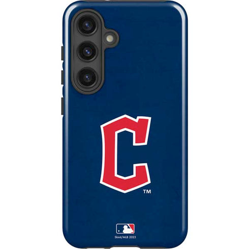 MLB Cleveland Guardians - Solid Distressed Galaxy S25 Plus Impact Case