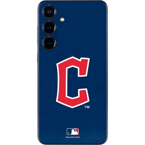 MLB Cleveland Guardians - Solid Distressed Galaxy S25 Plus Skin