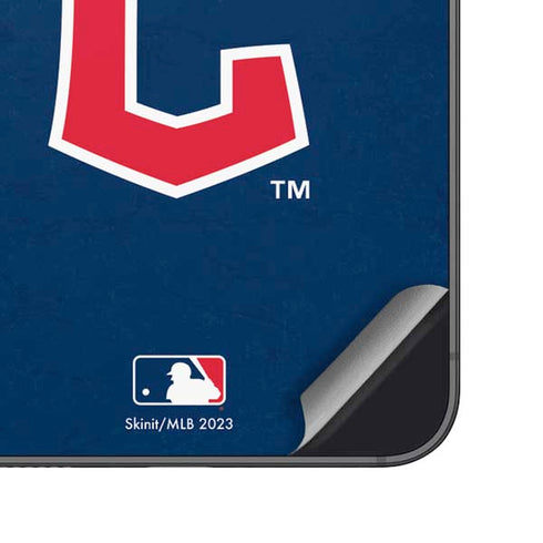 MLB Cleveland Guardians - Solid Distressed Galaxy S25 Plus Skin