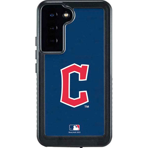 MLB Cleveland Guardians - Solid Distressed Galaxy S24 Plus Waterproof Case