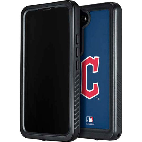 MLB Cleveland Guardians - Solid Distressed Galaxy S24 Plus Waterproof Case