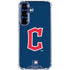 MLB Cleveland Guardians - Solid Distressed Galaxy S25 Clear Case
