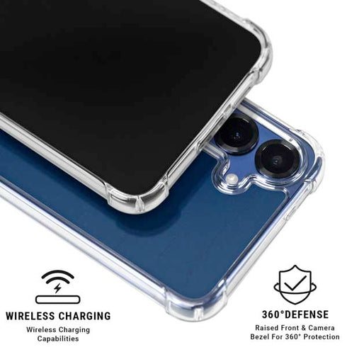 MLB Cleveland Guardians - Solid Distressed Galaxy S25 Clear Case