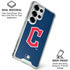 MLB Cleveland Guardians - Solid Distressed Galaxy S25 Ultra Clear Case