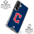 MLB Cleveland Guardians - Solid Distressed Galaxy S26 Plus Clear Case