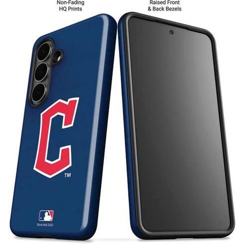MLB Cleveland Guardians - Solid Distressed Galaxy S26 Plus Impact Case