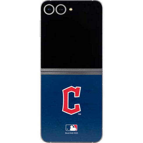 MLB Cleveland Guardians - Solid Distressed Galaxy Z Flip6 Skin