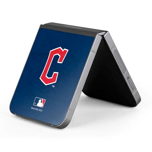 MLB Cleveland Guardians - Solid Distressed Galaxy Z Flip6 Skin