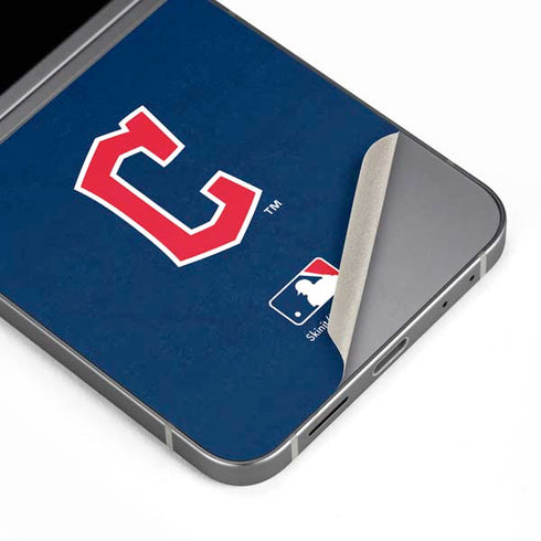 MLB Cleveland Guardians - Solid Distressed Galaxy Z Flip6 Skin