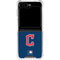 MLB Cleveland Guardians - Solid Distressed Galaxy Z Flip6 Clear Case