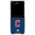 MLB Cleveland Guardians - Solid Distressed Galaxy Z Flip6 Clear Case