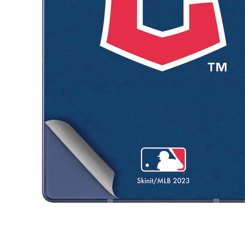 MLB Cleveland Guardians - Solid Distressed Galaxy Z Fold6 Skin