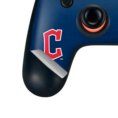MLB Cleveland Guardians - Solid Distressed Google Stadia Controller Skin