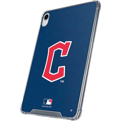 MLB Cleveland Guardians - Solid Distressed iPad 11th Gen (2025) Clear Case