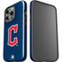 MLB Cleveland Guardians - Solid Distressed iPhone 15 Pro Impact Case