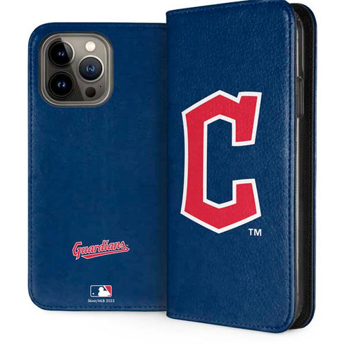 MLB Cleveland Guardians - Solid Distressed iPhone Cases