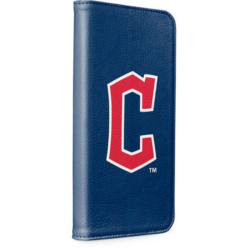 MLB Cleveland Guardians - Solid Distressed iPhone 15 Pro Max Folio Case