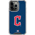 MLB Cleveland Guardians - Solid Distressed iPhone 16 Pro Clear Case
