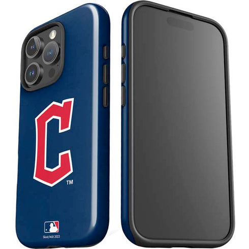 MLB Cleveland Guardians - Solid Distressed iPhone 16 Pro Impact Case