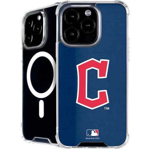 MLB Cleveland Guardians - Solid Distressed iPhone 16 Pro MagSafe Case