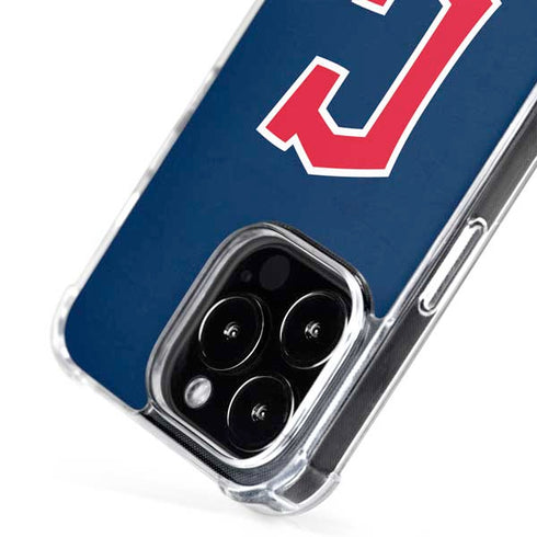 MLB Cleveland Guardians - Solid Distressed iPhone 16 Pro MagSafe Case
