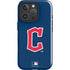 MLB Cleveland Guardians - Solid Distressed iPhone 16 Pro Max Impact Case