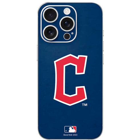 MLB Cleveland Guardians - Solid Distressed iPhone 16 Pro Skin