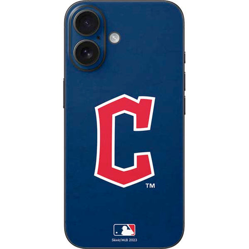 MLB Cleveland Guardians - Solid Distressed iPhone 16 Skin