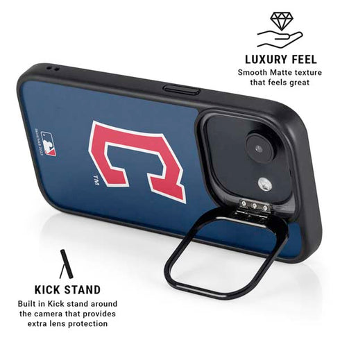 MLB Cleveland Guardians - Solid Distressed iPhone 16e Kickstand Case