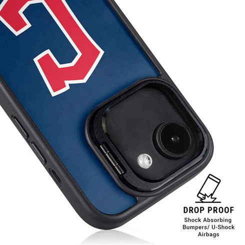 MLB Cleveland Guardians - Solid Distressed iPhone 16e Kickstand Case
