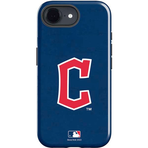 MLB Cleveland Guardians - Solid Distressed iPhone 16e Impact Case